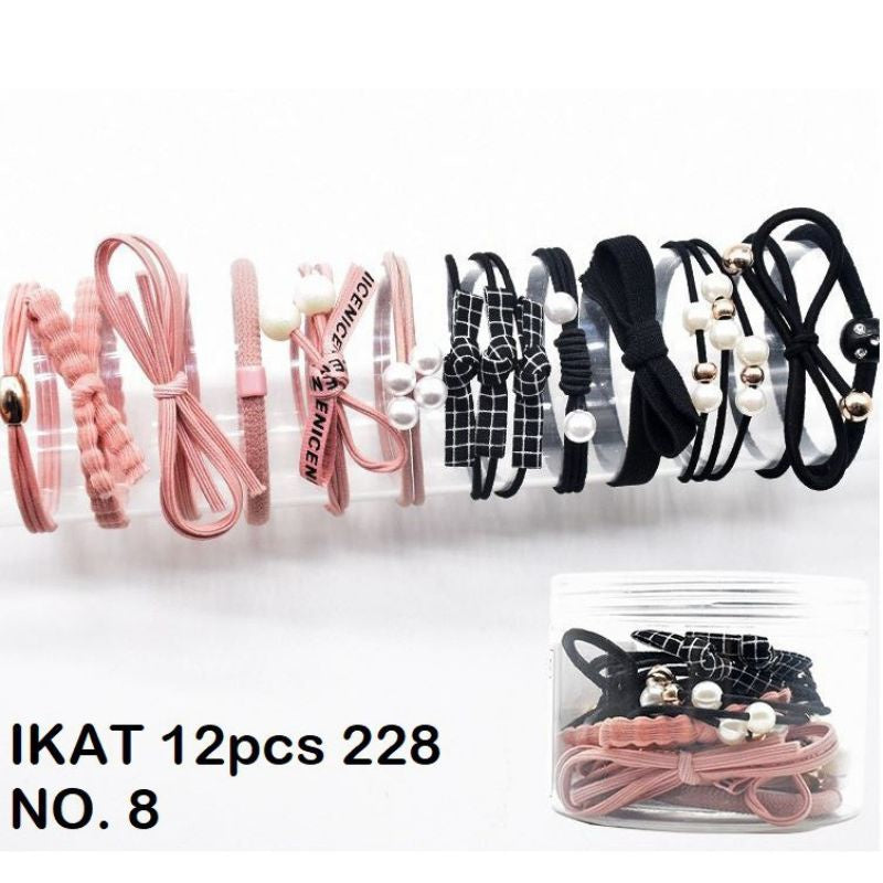 Pekanbaru Ikat Rambut 12 Pcs Ikat Rambut Set Wanita Termasuk Tabung