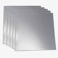 Pekanbaru Cake Board / Tatakan Kue Petak Polos Silver