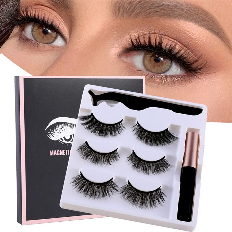 Pekanbaru Eyelash Magnetic 1 Set Lengkap Bulu Mata Magnet 3 Psg