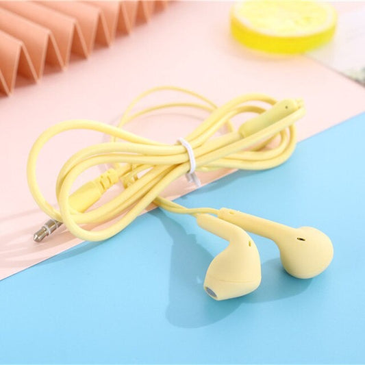 Pekanbaru HR- Headset U19 Macaron Matte Colorfull Hifi Stereo Extra Bass Handsfree Earphone Jack 3.5mm with Mic