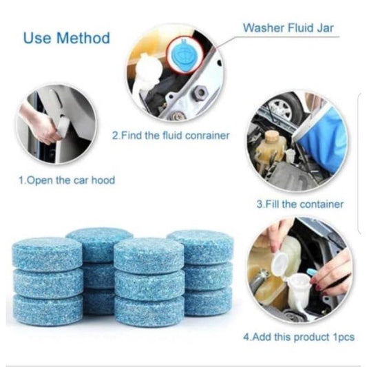 Pekanbaru HR-Tablet air wiper mobil tablet sabun wiper mobil pembersih kaca mobil
