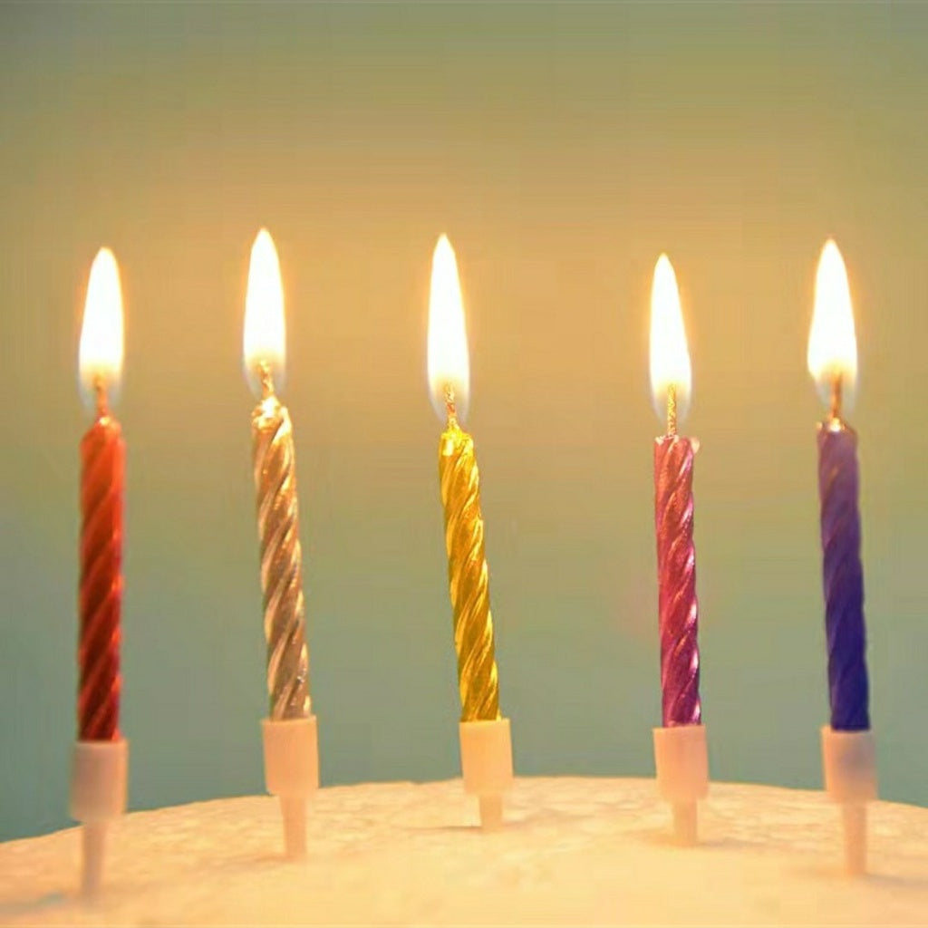 Pekanbaru Lilin Ulang Tahun Ulir Pendek Per Pack