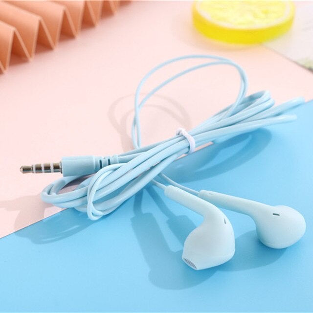 Pekanbaru HR- Headset U19 Macaron Matte Colorfull Hifi Stereo Extra Bass Handsfree Earphone Jack 3.5mm with Mic