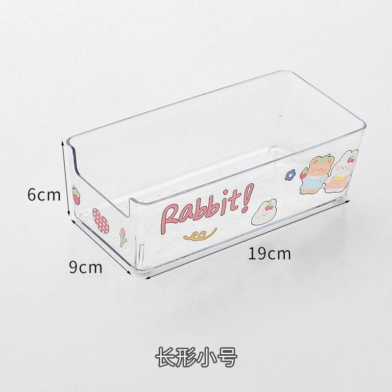 Pekanbaru Rak Penyimpanan Barang Transparan Clear Drawer Aesthetic Stationary Kit Room Decoration Tempat Simpan Barang Bening Organizer
