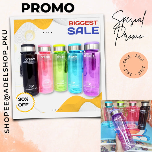 Pekanbaru ( Free Bubble) Botol Minum Sporty Dream 1 Liter / My Bottle Botol Minum BPA FREE B 028 Drink Bottle Sporty