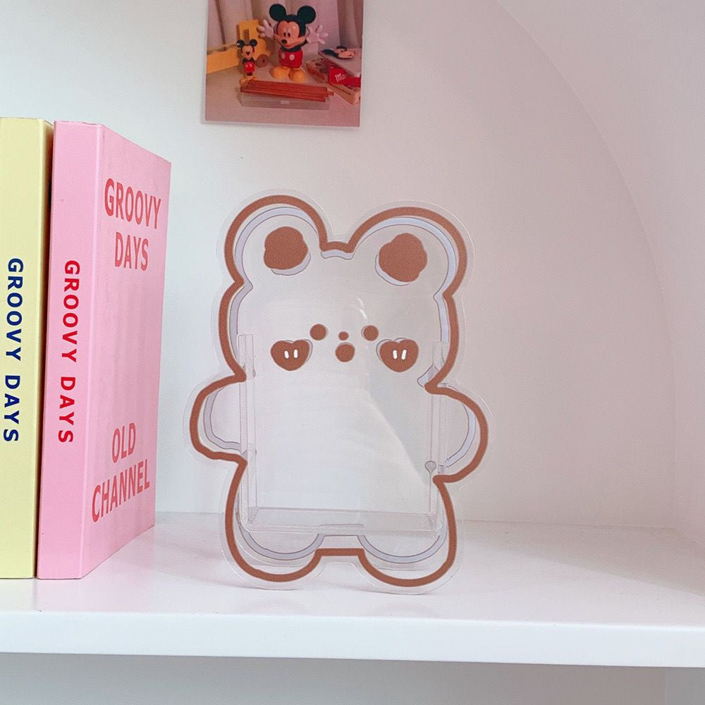 Pekanbaru Penholder Motif Unik Lucu Aesthetic Ins Tempat Penyimpanan Pena Akrilik Lucu Karakter Cartoon Korean Style Acrylic Stationary Kit Desk Organizer Cute Cartoon Pen Holder Transparan