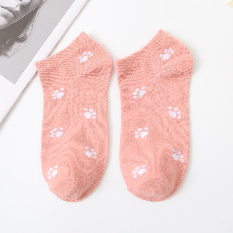 Pekanbaru Kaos Kaki Kucing Lucu Pink Cat Women Socks Import Kaos Kaki Berkualitas Pinky Imut Korean Style