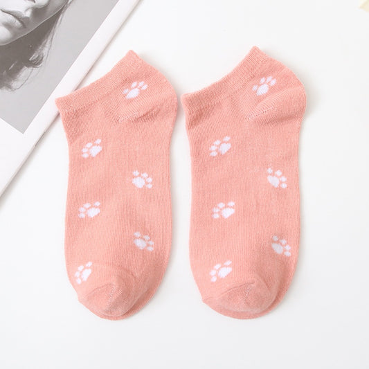 Pekanbaru Kaos Kaki Kucing Lucu Pink Cat Women Socks Import Kaos Kaki Berkualitas Pinky Imut Korean Style