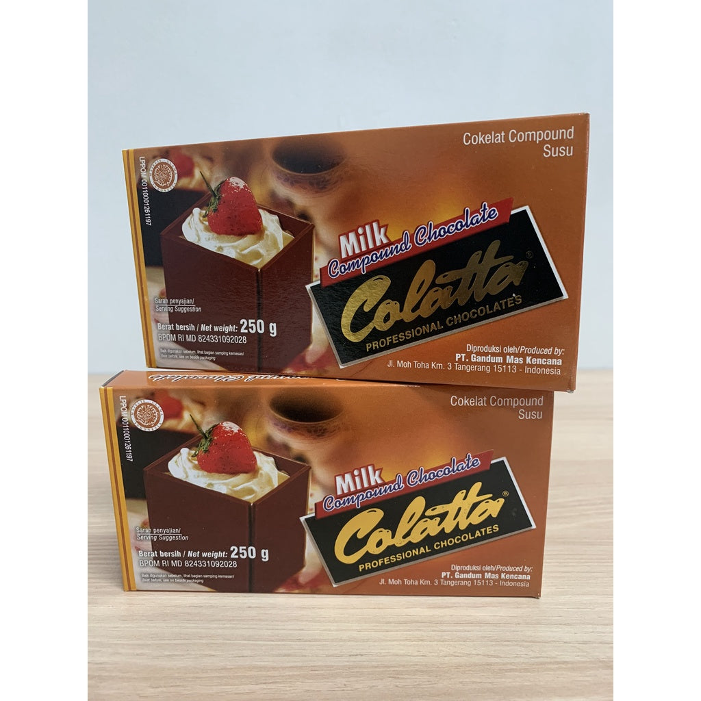 Pekanbaru Colatta Milk Compound Chocolate 250G / Coklat Masak Colatta