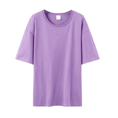 Pekanbaru Kaos Polos 100% Cotton Kaos Lengan Pendek Simple Tanpa Gambar Warna Warni Colorful Plain T-shirt Kaos Couple Teman Pacar Keluarga Sahabat Unisex Kaos Oversize Berkualitas Unisex Korean Style