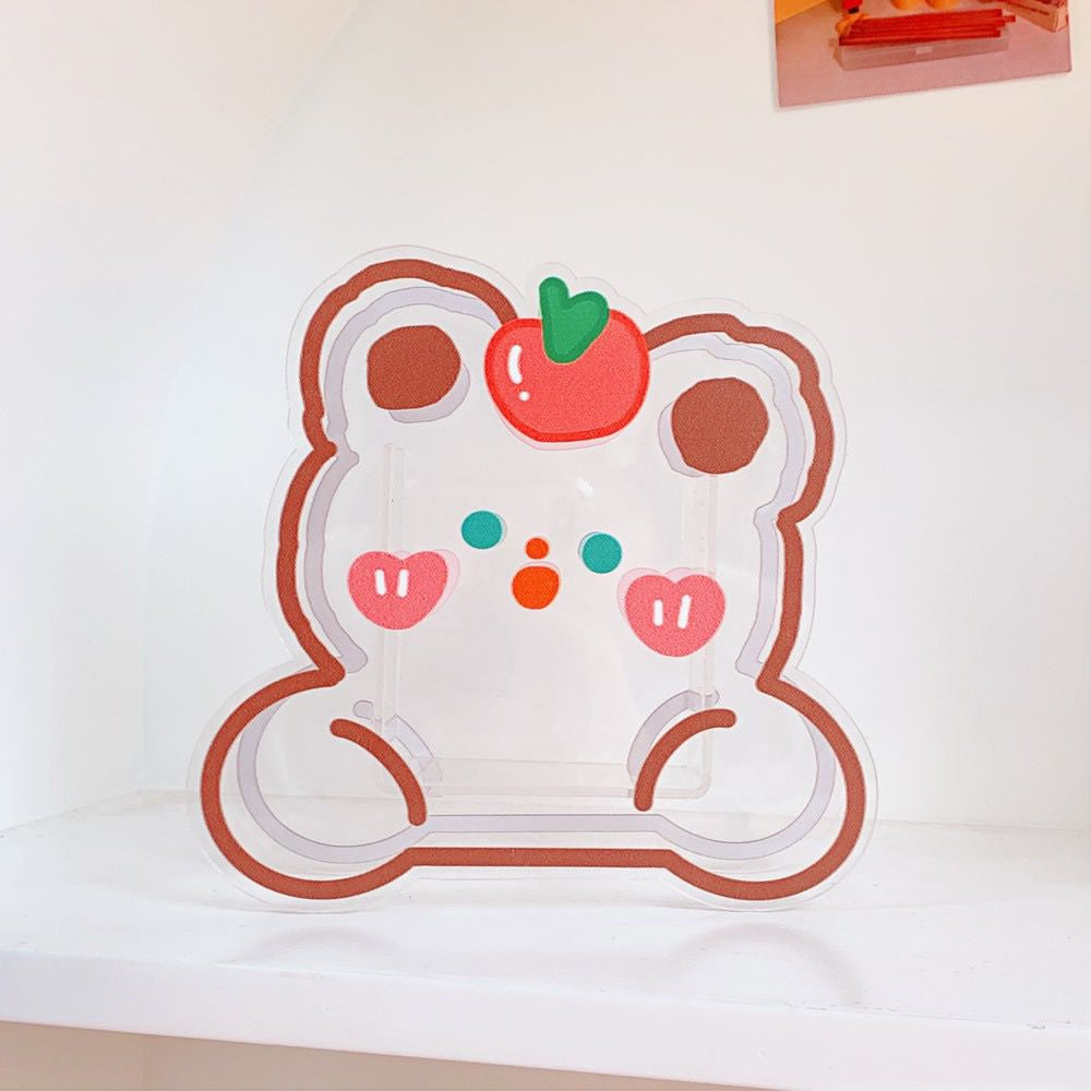 Pekanbaru Penholder Motif Unik Lucu Aesthetic Ins Tempat Penyimpanan Pena Akrilik Lucu Karakter Cartoon Korean Style Acrylic Stationary Kit Desk Organizer Cute Cartoon Pen Holder Transparan