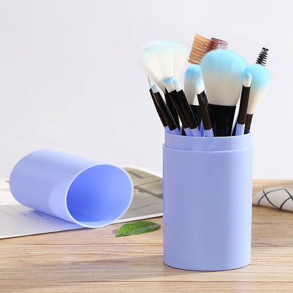 Pekanbaru (Isi 12Pcs) Kuas Make Up Tabung 12Pcs Make Up Brush 12 Set In 1 Tube Import Murah