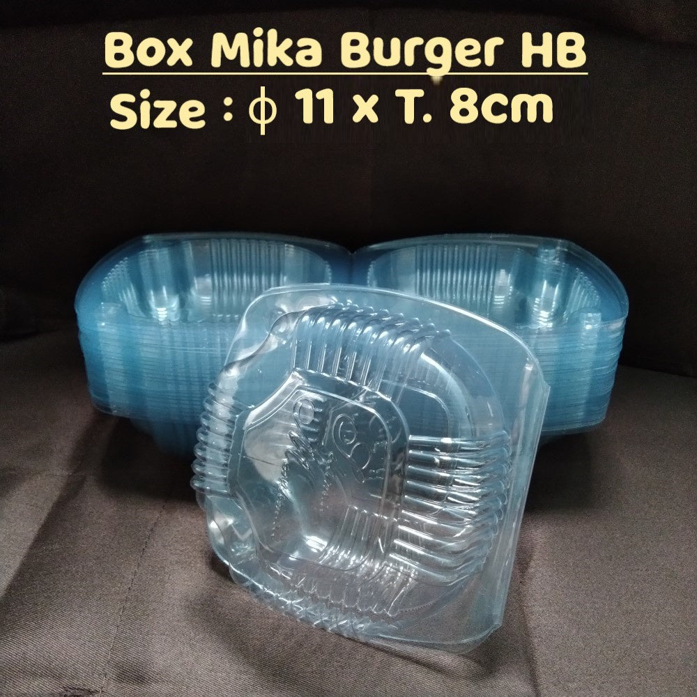 Pekanbaru Box / Kotak Mika Plastik Vip Hb - 01N Burger Per Pack