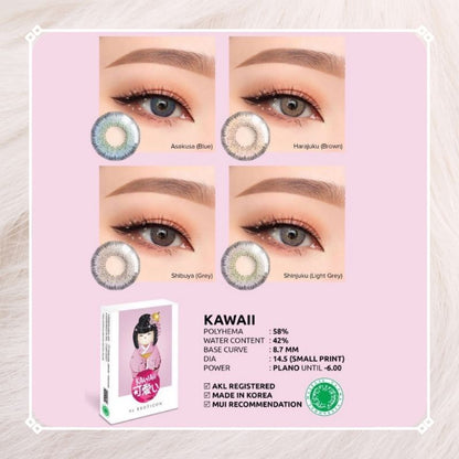 Pekanbaru Soflens Kawaii By X2 Exoticon / Softlens X2 Kawaii Made In Korea Normal/Mines