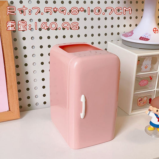 Pekanbaru Kotak Pensil Bentuk Kulkas Unik Serbaguna Dengan Laci Kotak Pena Cute Fridge Penholder Berkualitas Korean Style Tempat Pensil Aesthetic Desk Decoration Stationary Kit