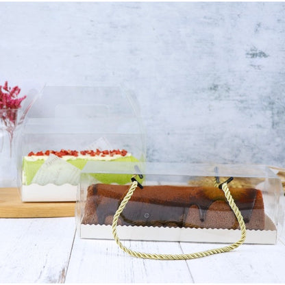 Pekanbaru Roll Cake Box / Kotak Bolu Gulung Mika Bening