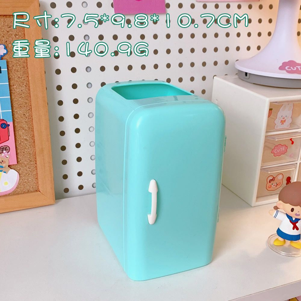 Pekanbaru Kotak Pensil Bentuk Kulkas Unik Serbaguna Dengan Laci Kotak Pena Cute Fridge Penholder Berkualitas Korean Style Tempat Pensil Aesthetic Desk Decoration Stationary Kit