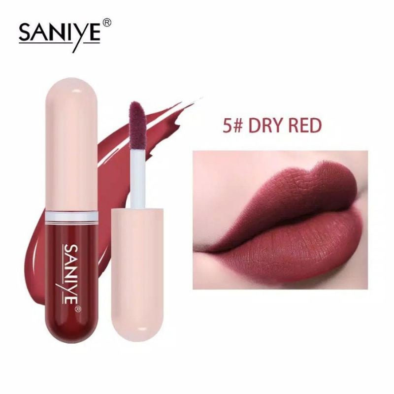 Pekanbaru Saniye Lip Tint Mini Matte Capsule Shape Liquid Lipstik Lipgross