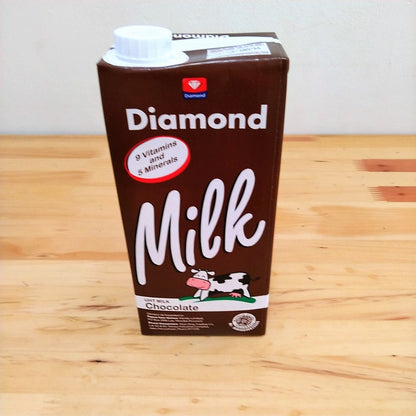 Pekanbaru Diamond Susu Uht Full Cream Ii Chocolate 1 L (Instan Only)