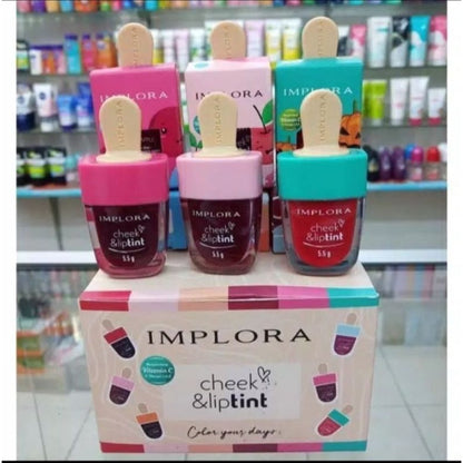 Pekanbaru Implora Liptint Matte/ Liptint Icecream Longlasting