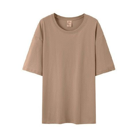 Pekanbaru Kaos Polos 100% Cotton Kaos Lengan Pendek Simple Tanpa Gambar Warna Warni Colorful Plain T-shirt Kaos Couple Teman Pacar Keluarga Sahabat Unisex Kaos Oversize Berkualitas Unisex Korean Style