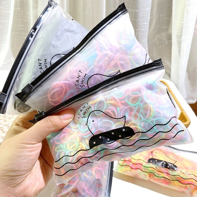 Pekanbaru Free Pouch - 1000Pcs S Ikat Rambut Karet Jepang Anak / Ikat Rambut