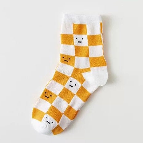 Pekanbaru Kaos Kaki Orange White Kaos Kaki Jeruk Oren Jingga Putih Kaos Kaki Panjang Cute Orange Women Socks Kaos Kaki Berkualitas High Quality Sock Korean Style