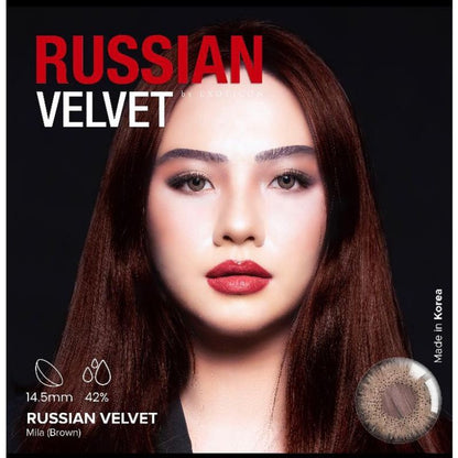 Pekanbaru Softlens Russian Velvet By X2 /Exoticon Softlens/Normal /Minus
