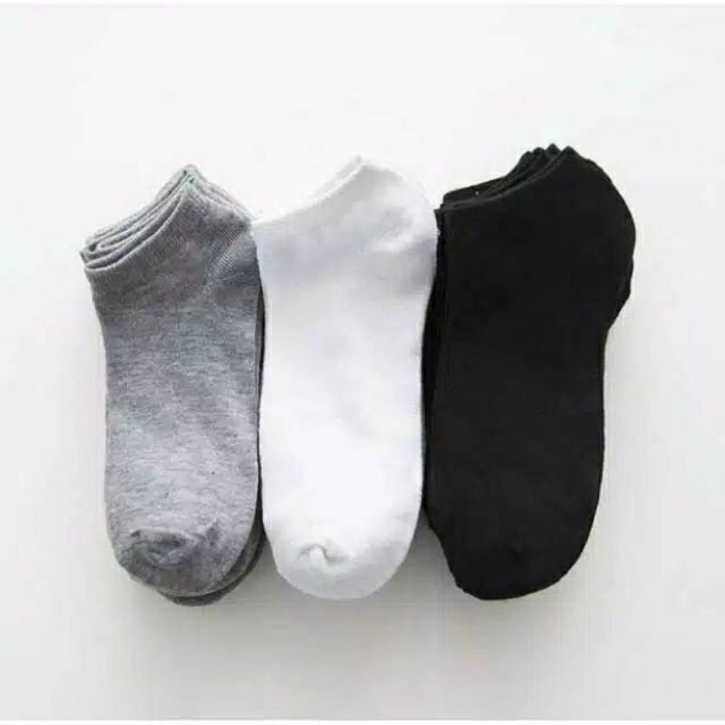 Pekanbaru Kaos Kaki Pendek Polos Ankle Socks Spandex Kaos Kaki Cewek Cowok Kaos Kaki