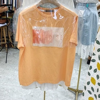 Pekanbaru Kaos Oversize Paradise Atasan Korea Lucu Unik T-shirt Berkualitas Korean Style