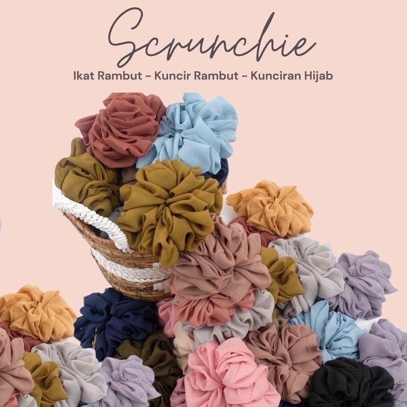 Pekanbaru Scrunci, Cemol Rambut , Ikat Rambut Scrunchie Hijab, Cempol Jilbab, Volume