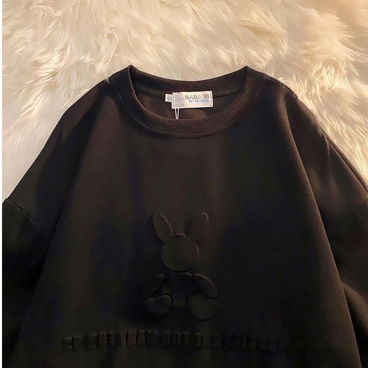 Pekanbaru Kaos Oversize Rabbit Tas T-shirt Berkualitas Kelinci Lucu Rabbits Are Too Many For Us Korean Style