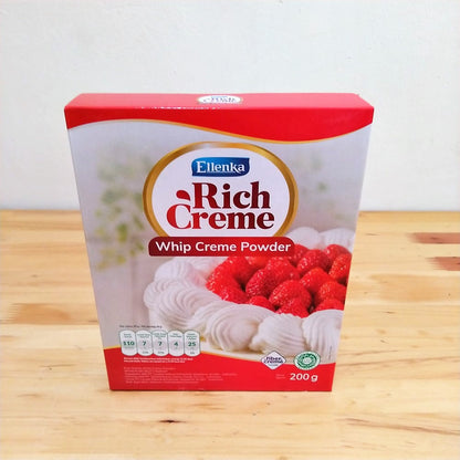 Pekanbaru Ellenka Rich Creme Whip Creme Powder / Whipping Cream Bubuk 200G 400G