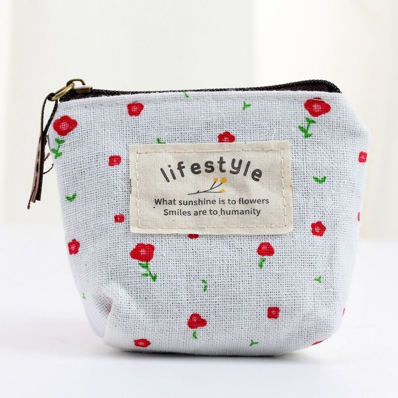 Pekanbaru Pouch Dompet Koin Resleting Live Style Kanvas Dompet Serbaguna Sleting Motif