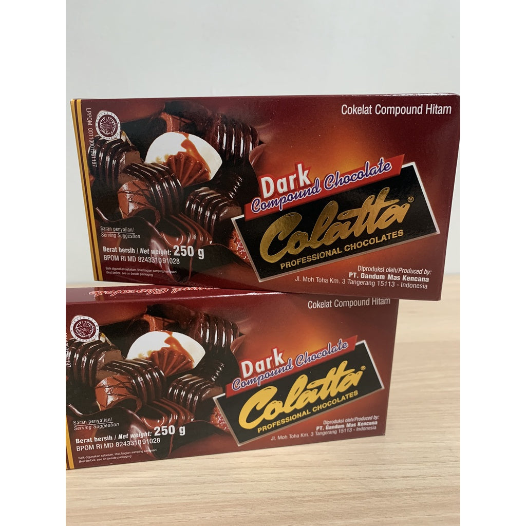 Pekanbaru Colatta Dark Compound Chocolate 250G / Coklat Masak Colatta Dark 250G