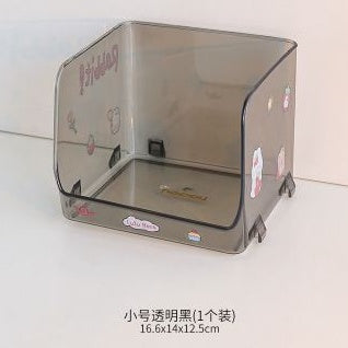Pekanbaru Rak Putih Transparan Akrilik Clear Rak Penyimpanan Barang Aesthetic Stationary Kit Room Decoration Tempat Simpan Barang Desk Organizer Lucu Unik