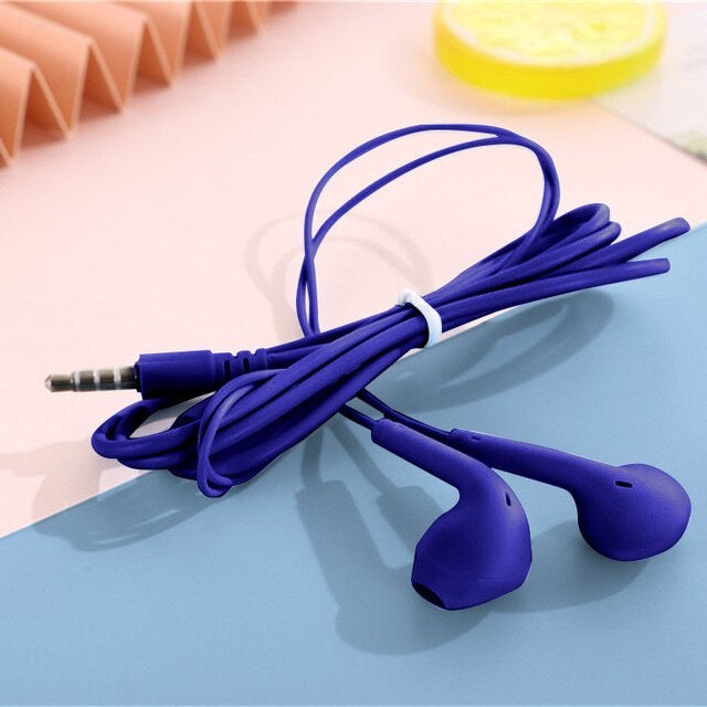 Pekanbaru HR- Headset U19 Macaron Matte Colorfull Hifi Stereo Extra Bass Handsfree Earphone Jack 3.5mm with Mic