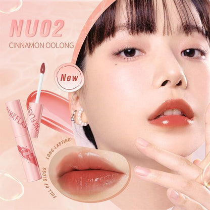 Pekanbaru Pinkflash Watery Glam Lipgloss Super Glossy Shiny Lip Tint High Quality