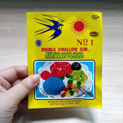 Pekanbaru Tepung Agar-Agar Double Swallow Sun Warna Warni