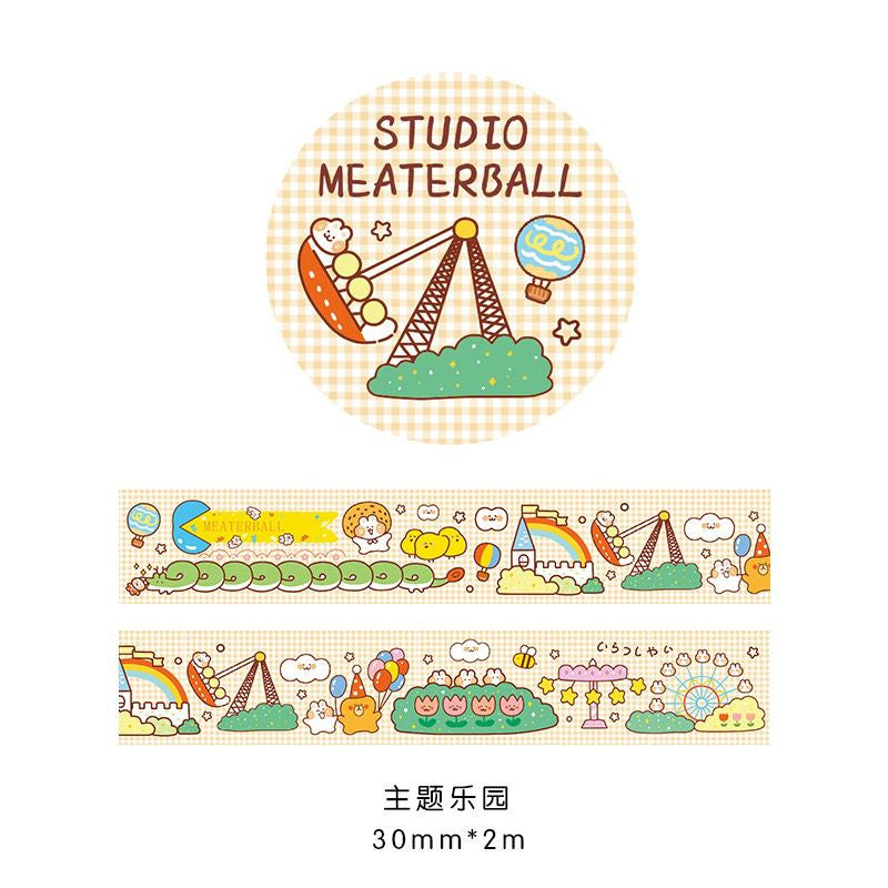 Pekanbaru Stiker Roll Motif Cartoon Unik Lucu Roll Tape Scrapbook DIY Stationary Sticker Kit Book Journal Decoration Selotip Washi Tape Kartun Jepang Dekorasi DIY