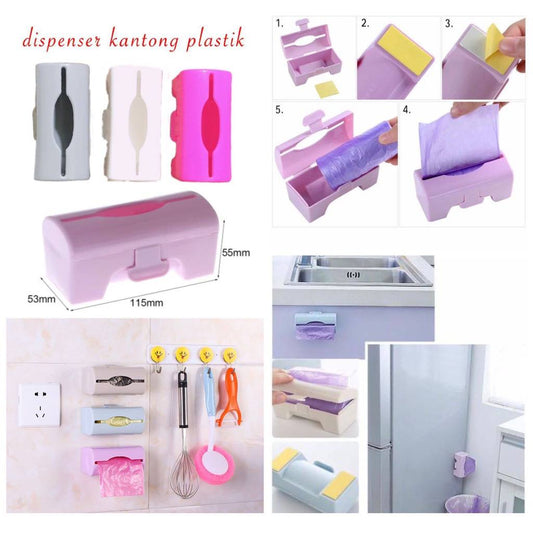 Pekanbaru HR- DISPENSER KANTONG PLASTIK ROLL DISPENSER KANTONG SAMPAH PLASTIK SAMPAH GULUNG TRASH BAG HOLDER