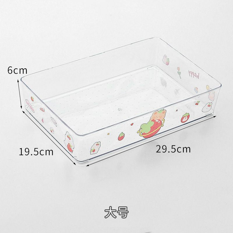 Pekanbaru Rak Penyimpanan Barang Transparan Clear Drawer Aesthetic Stationary Kit Room Decoration Tempat Simpan Barang Bening Organizer