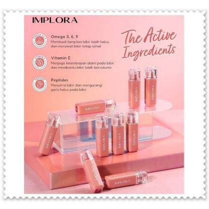 Pekanbaru Implora Jelly Tint Implora Jelly Tint 3X Bibir Halus, Glossy, Dan Bervolume