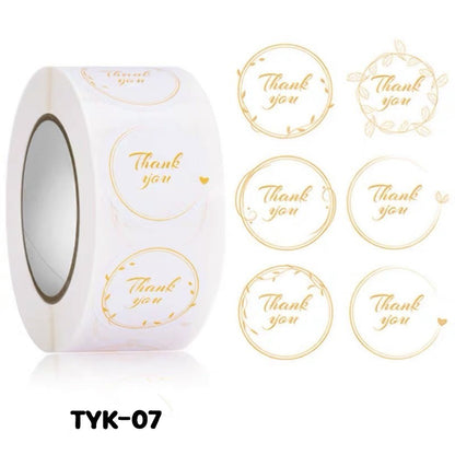 Pekanbaru Sticker / Stiker Hampers Bulat Thank You Per Pack