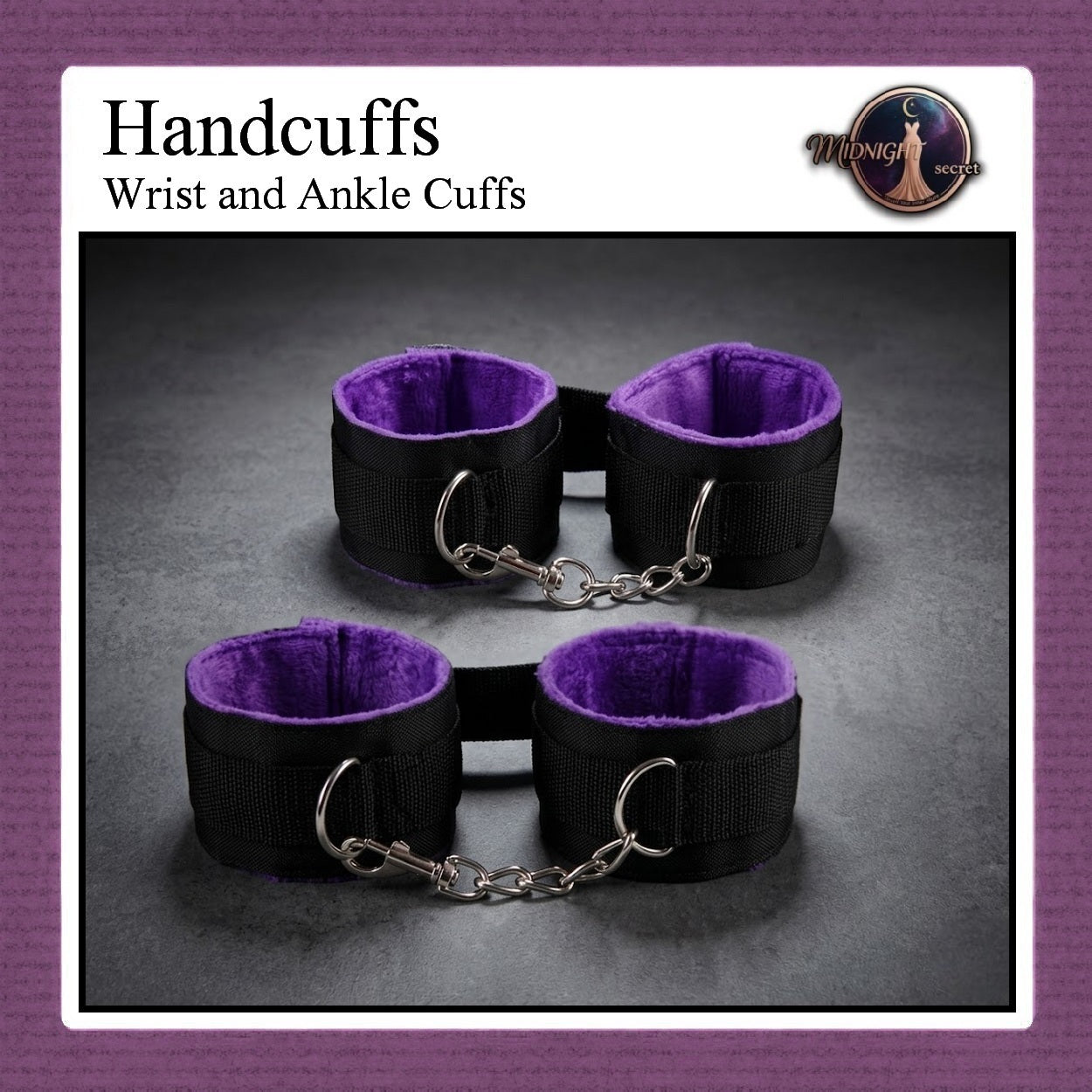 Pekalongan Midnight Handcuffs - Velvet Whisper Borgol Tangan & Kaki