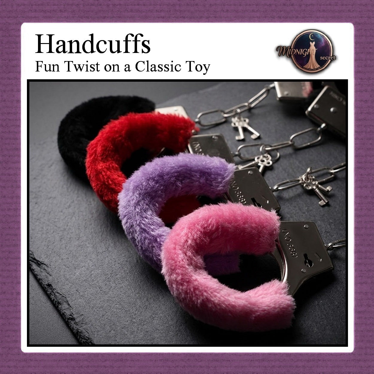 Pekalongan Midnight Handcuffs - Borgol Manacle Classic Toy