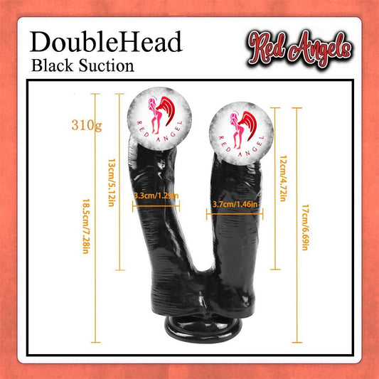 Pekalongan Red Angels Dildo Double Black 2 in 1