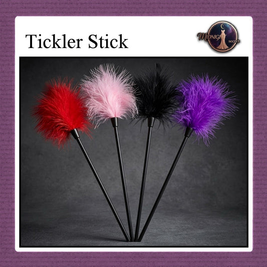Pekalongan Midnight Tickler Stick - Soft Fur Stick - Aksesoris BDSM