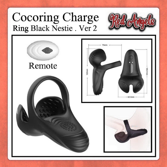 Pekalongan Red Angels Vibrator Nestie Cock Ring Charge Ver 2