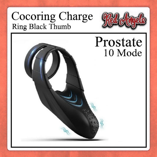 Pekalongan Red Angels Vibrator Cock Ring Thumb Prostate Charge